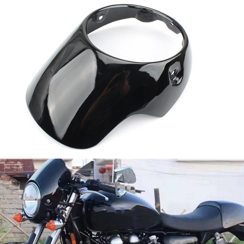 Gloss black headlight fairing - black,