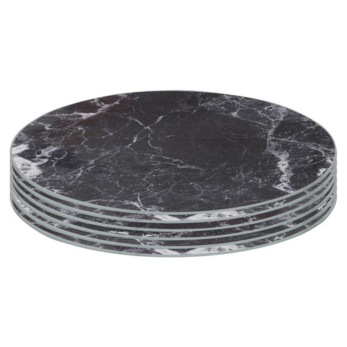 Round glass placemats - 6x, 30cm