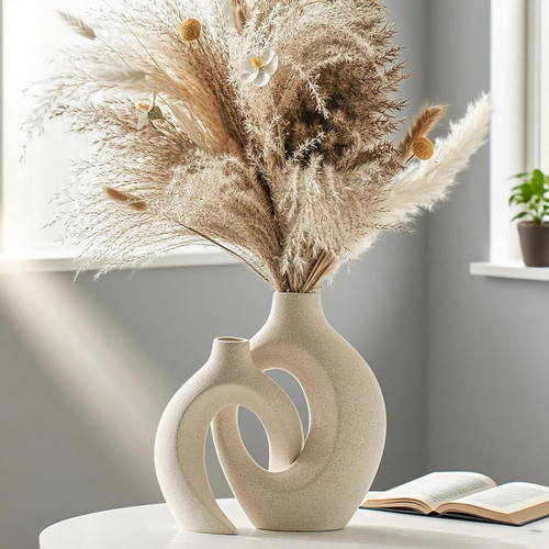 Set ceramic hollow vase - set,