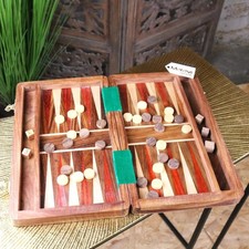 Taksha Wooden Backgammon Board Game Luxury Gift Sheesham Wood