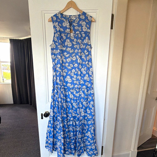 Hush blue white floral - uk, blue/white