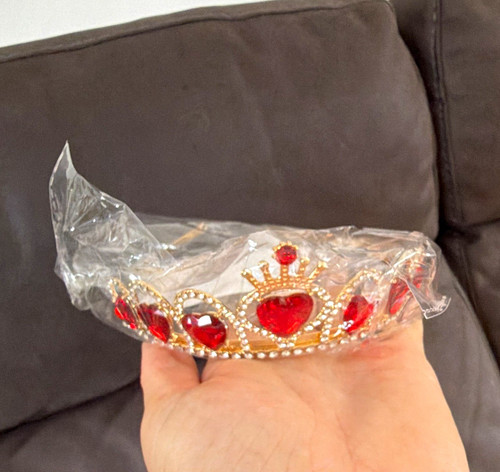 Gold metal princess tiara - gold,