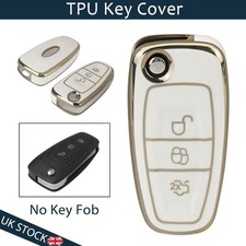 3 Button For Ford Focus MK3 Transit C-Max Flip Remote Car Key Case Fob Cover TPU