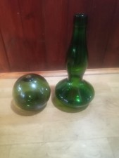 60s Bulmers Cider Bottle With Matching Fishermans Net Float,approx 80 Years Old