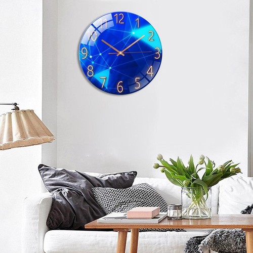 Modern glass wall clock - modern,