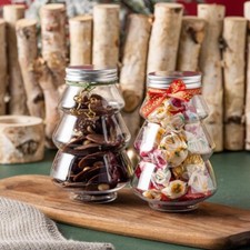1-6 Christmas Candy Jar Clear