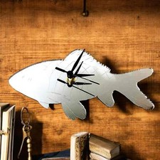 Etched Fish Shaped Clocks -