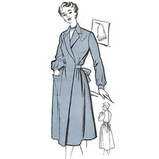 1940's - 1950's Sewing Pattern Lady's Wrap Around Overalls Mrs Mop - Multi-Sizes