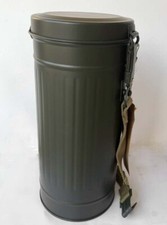 Reproduction WW2 German Gas Mask Canister & Straps