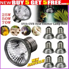 UVA+UVB Reptile Heat Basking Light Bulb Lamp 25W-75W For Tortoise Turtle Lizard