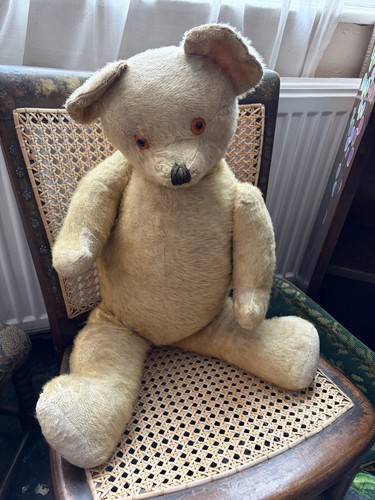 Vintage jointed teddy bear - jointed,