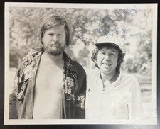 BRIAN WILSON Autographed Signed 1977 Photo To DR. EUGENE LANDY BEACH BOYS