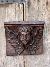 Antique french oak wood putti - antique,