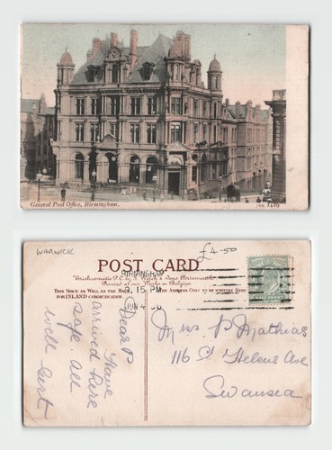 Postcard general post office - -,