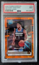 2020-21 Panini Donruss - Rated Rookies Anthony Edwards #201 Orange Laser (RC)