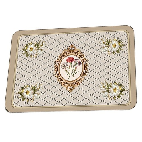 Absorbent flower kitchen mat - kitchen,