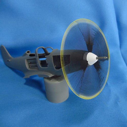Rotating propeller effect - propeller, disc
