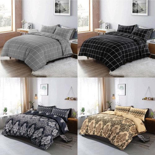 Damask floral pattern - floral, duvet