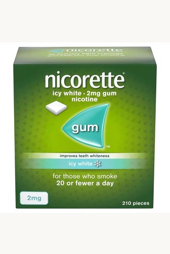 Nicorette icy white gum 2mg - nicorette,
