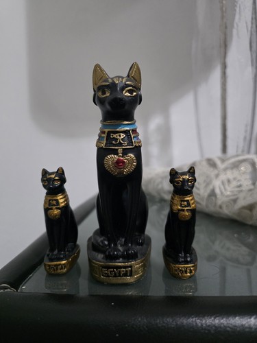 Resin egyptian cat goddess - egyptian,
