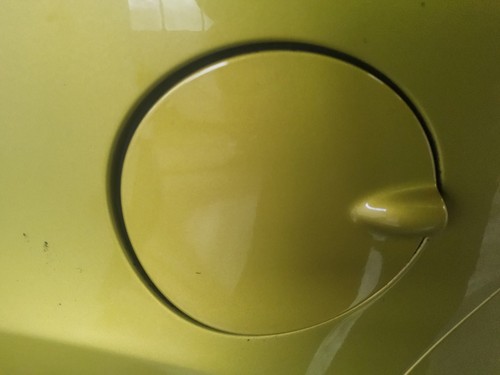 Fuel filler flap yellow - yellow, ford