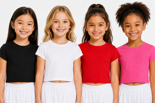 New girls short sleeve - girls, plain