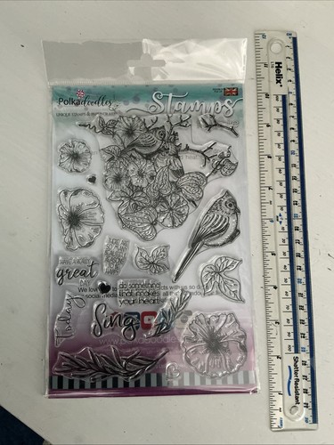 Polkadoodles stamp set - birds, &