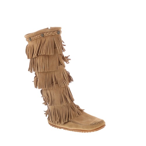 Minnetonka layer fringe boot - 5,