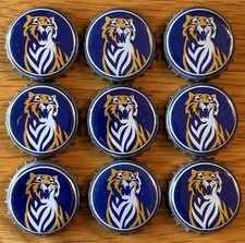 Rare set of 9 Tiger Beer