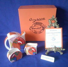 Wedgwood Clarice Cliff Bizarre Centenary Melon Piece Stamford Tea Set Cert Box