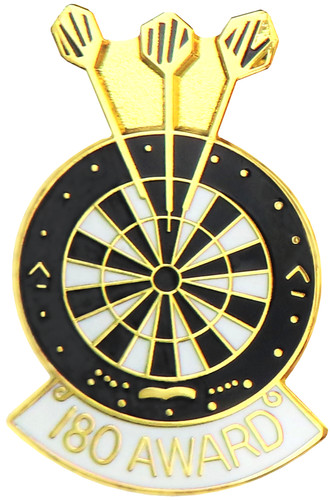 Darts and dartboard 180 award - and,