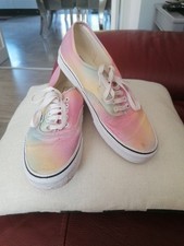 VANS LADIES SZ8 RAINBOW COLOUR LACE UP TRAINERS