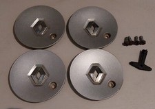 4x Original Renault MEGANE SCENIC Alloy Centre Cap + Nuts + key 8200412203