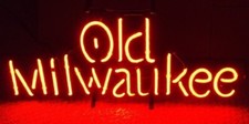 Red Old Milwavkee Custom Neon