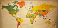 World Map Wall Poster - Large 115 cms x 230 cms for Kids Education