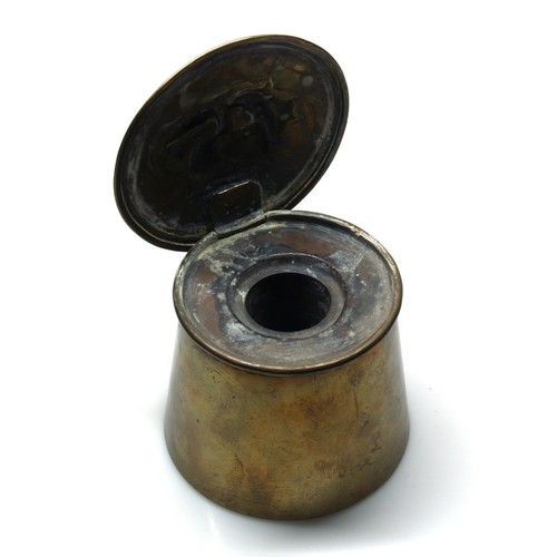 Antique brass trench art - trench,