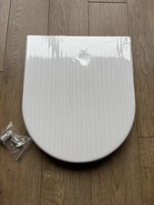 Soft Close White Toilet Seat