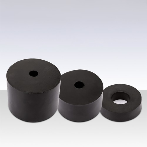 Rubber spacer round - round, anti