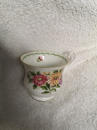 Queens aster tea - tea, cup