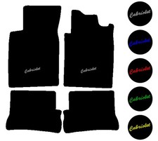 Fits Renault Megane I Cabriolet 1996-2002 Black Car Mats Badge/Motif Autostyle