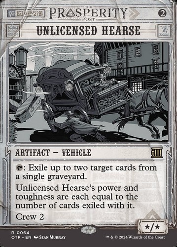 Mtg unlicensed hearse - mtg,
