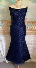 Maxi Evening Dress 16 14 Blue