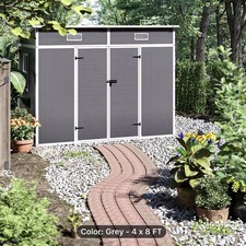 4x8 FT Garden Storage Shed