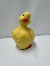 Ceramic Yellow Duck Figurine