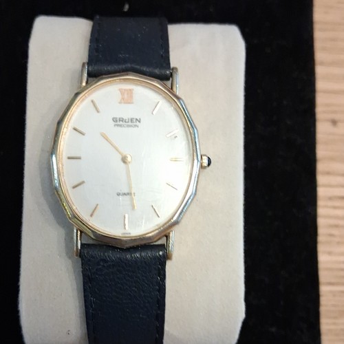 Gruen precision quartz gold - gruen,