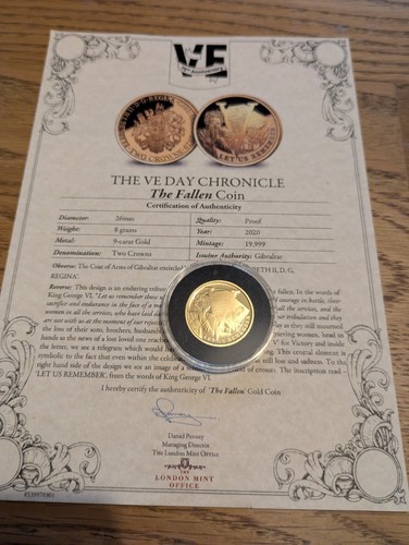 2020 gibraltar gold proof - 2020,
