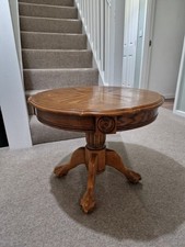 Solid Wood Old Looking Small Table In Good Condition, Quite Heavy