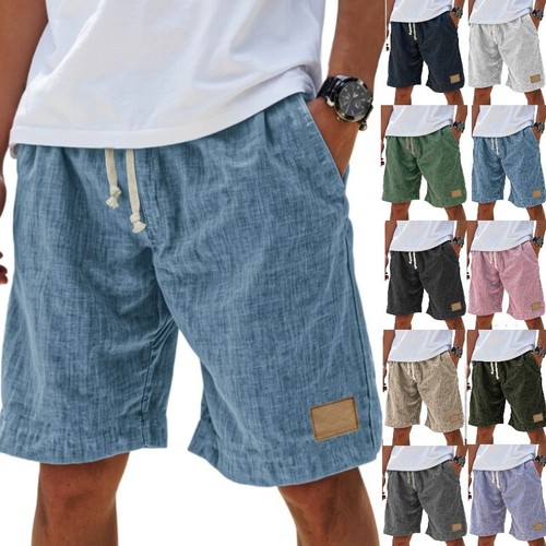 Mens cotton beach shorts - mens,