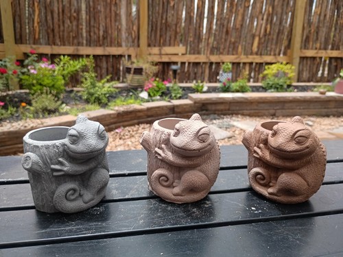Handmade concrete planter pot