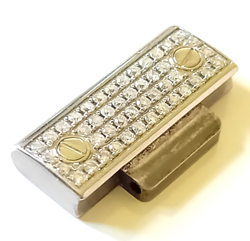 Cartier santos 100 diamond - santos, and